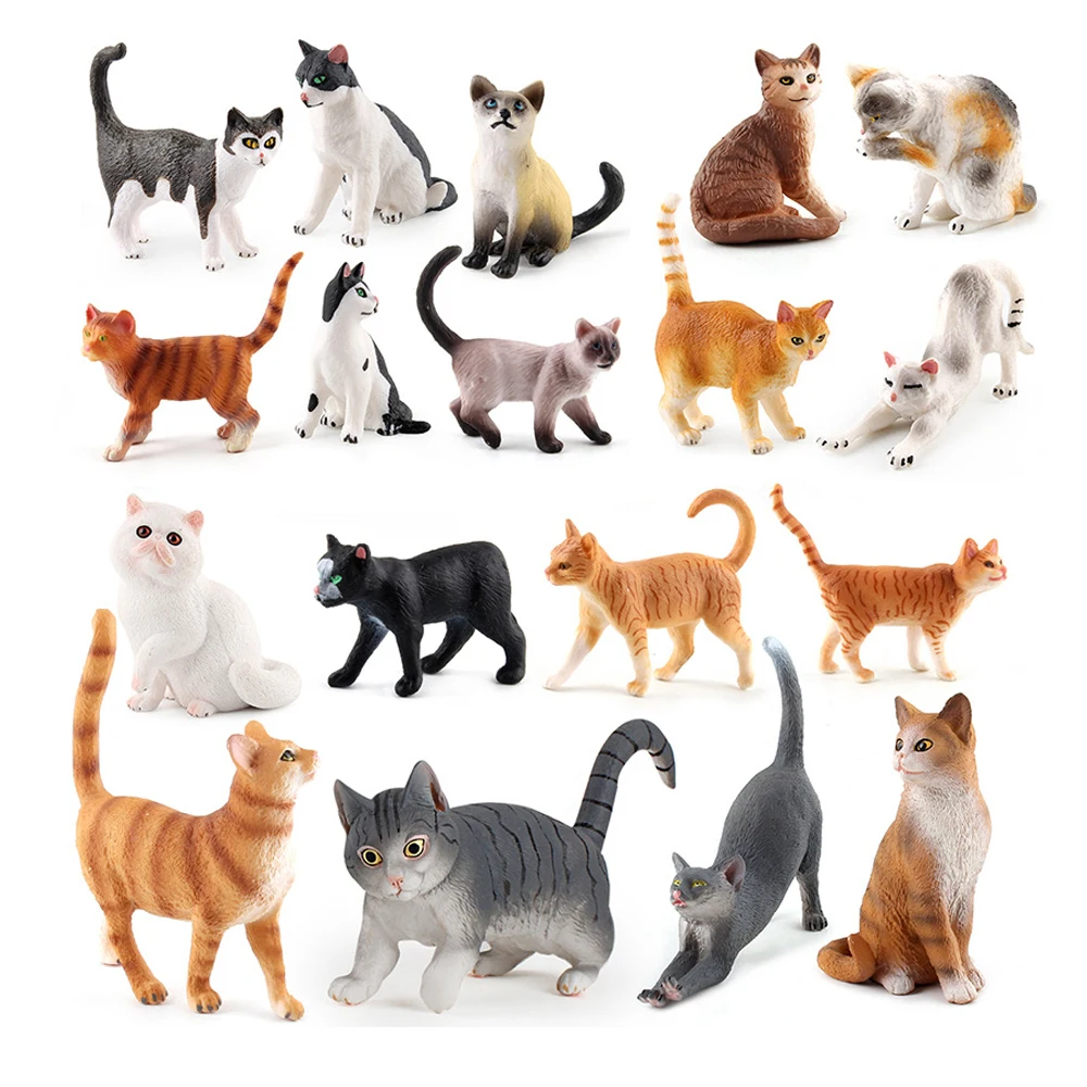 Cat Model Toys Farm animals Mi - مراجعة Kids Toys Under 1 Year وسعره