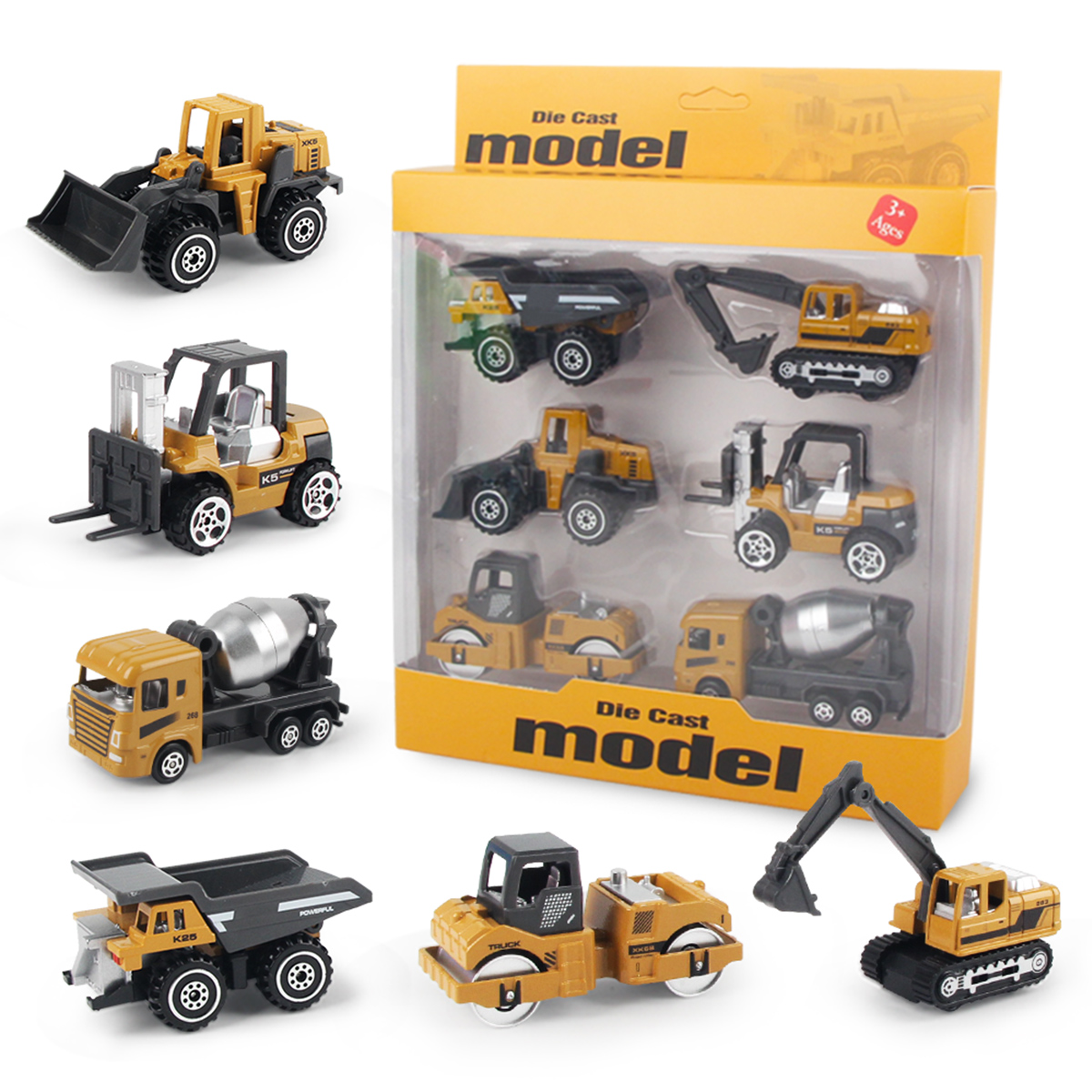 6pcs/set Alloy Engineering Tru - مراجعة Kids Toys Jcb وسعره