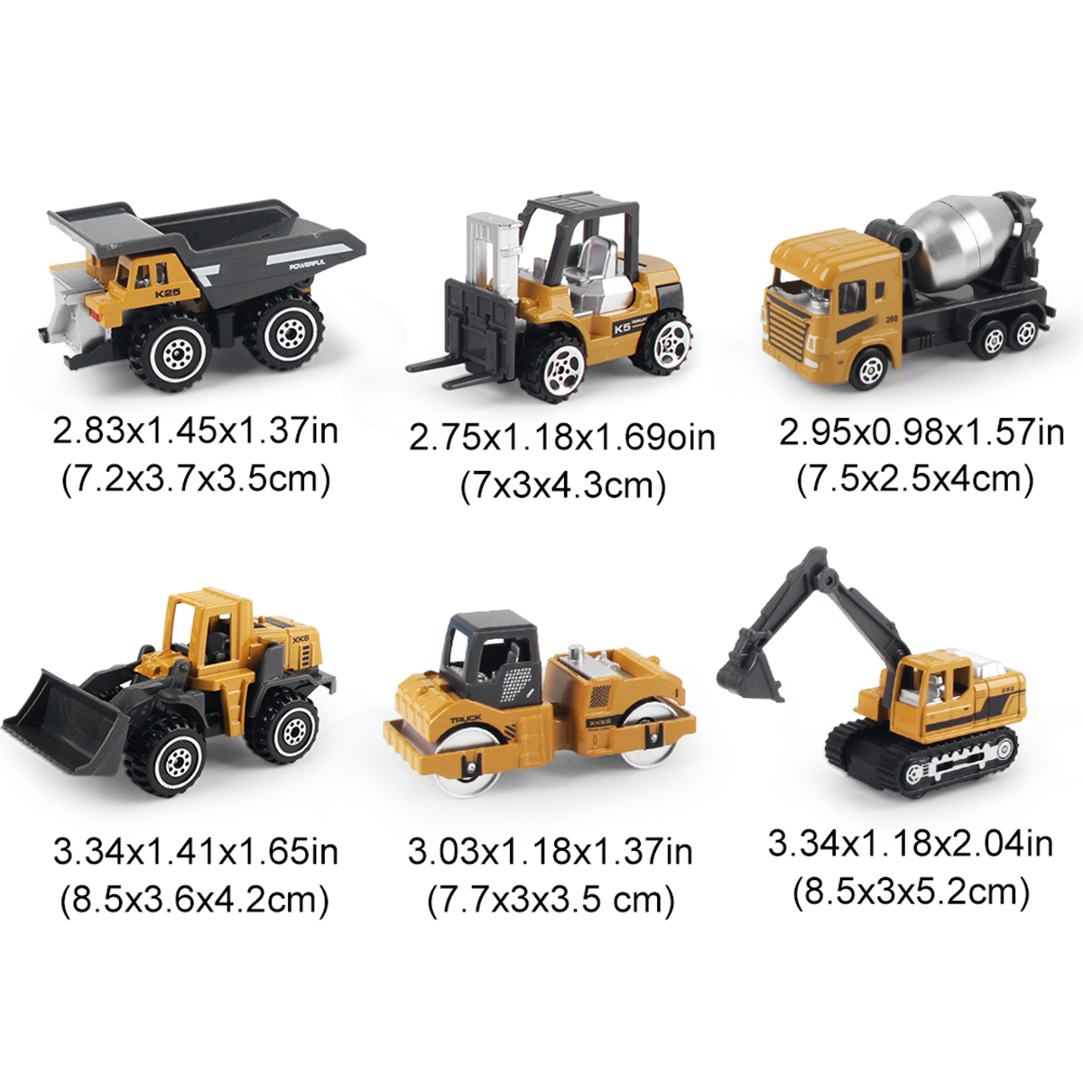 6pcs/set Alloy Engineering Tru - مراجعة Kids Toys Jcb وسعره