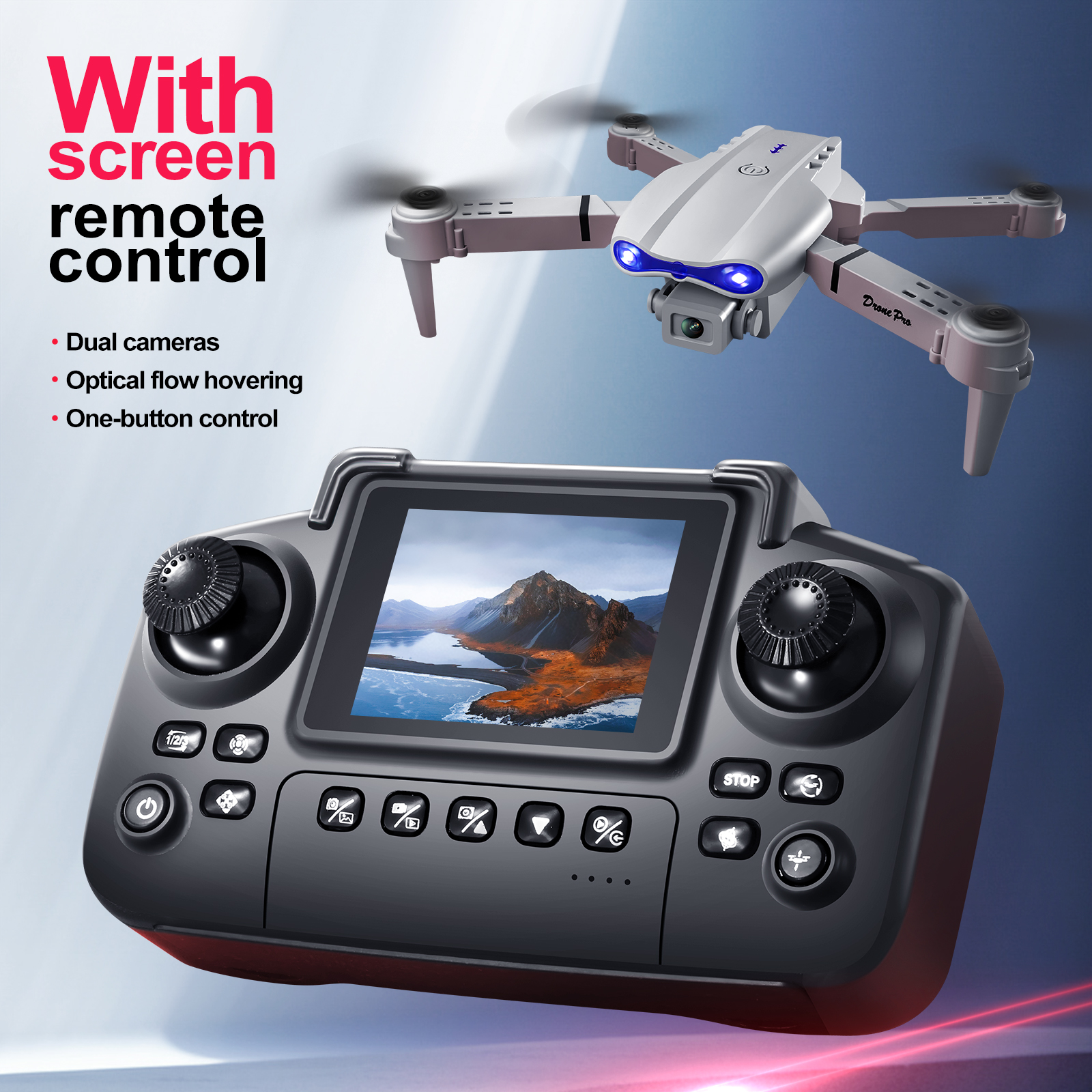 2025 New E88 E99 Upgraded Dron - مراجعة Kids Toys Helicopter وسعره
