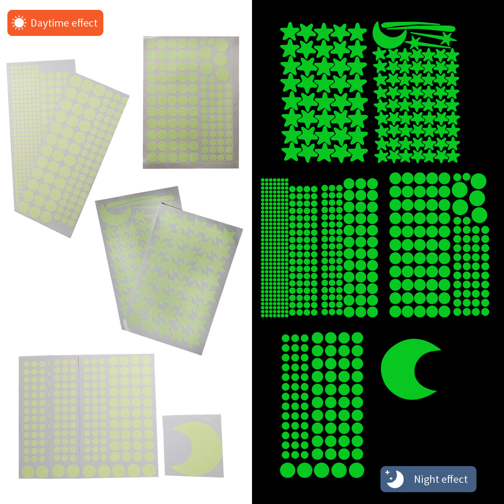 Luminous Moon Stars Wall Stick - مراجعة Glow In Dark Stars وسعره