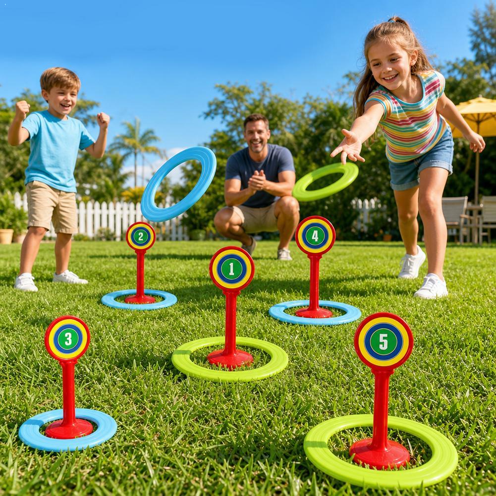 Kids Plastic Ring Toss Game Se - مراجعة Kids Yard Toys وسعره