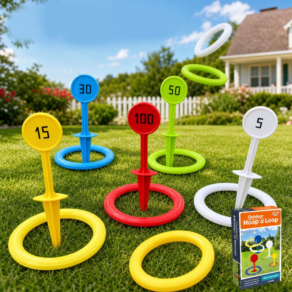 Kids Plastic Ring Toss Game Se - مراجعة Kids Yard Toys وسعره