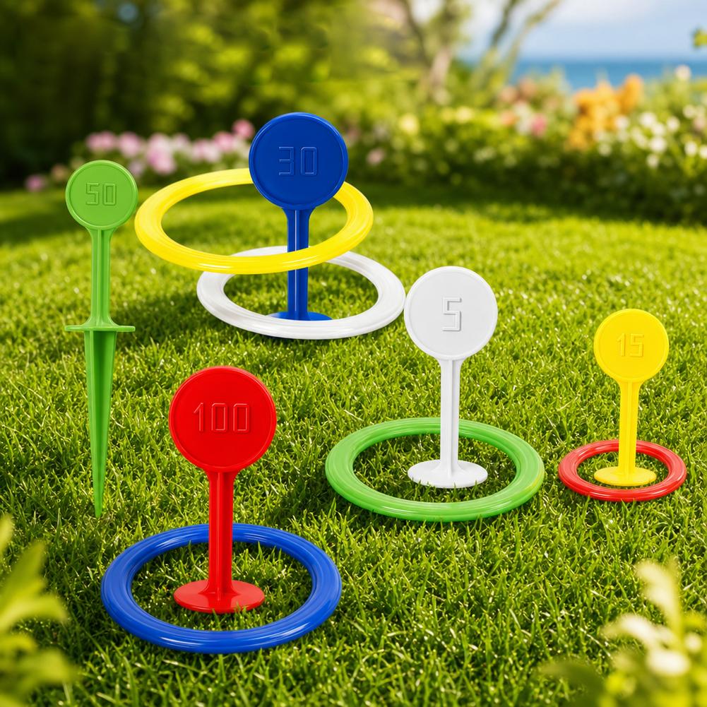 Kids Plastic Ring Toss Game Se - مراجعة Kids Yard Toys وسعره
