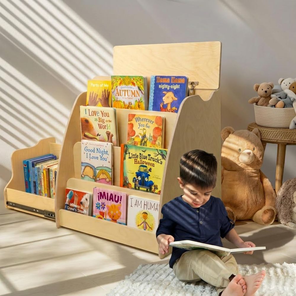 Bookshelf for Toddlers Kids Fr - مراجعة Kids Toys Drawers وسعره