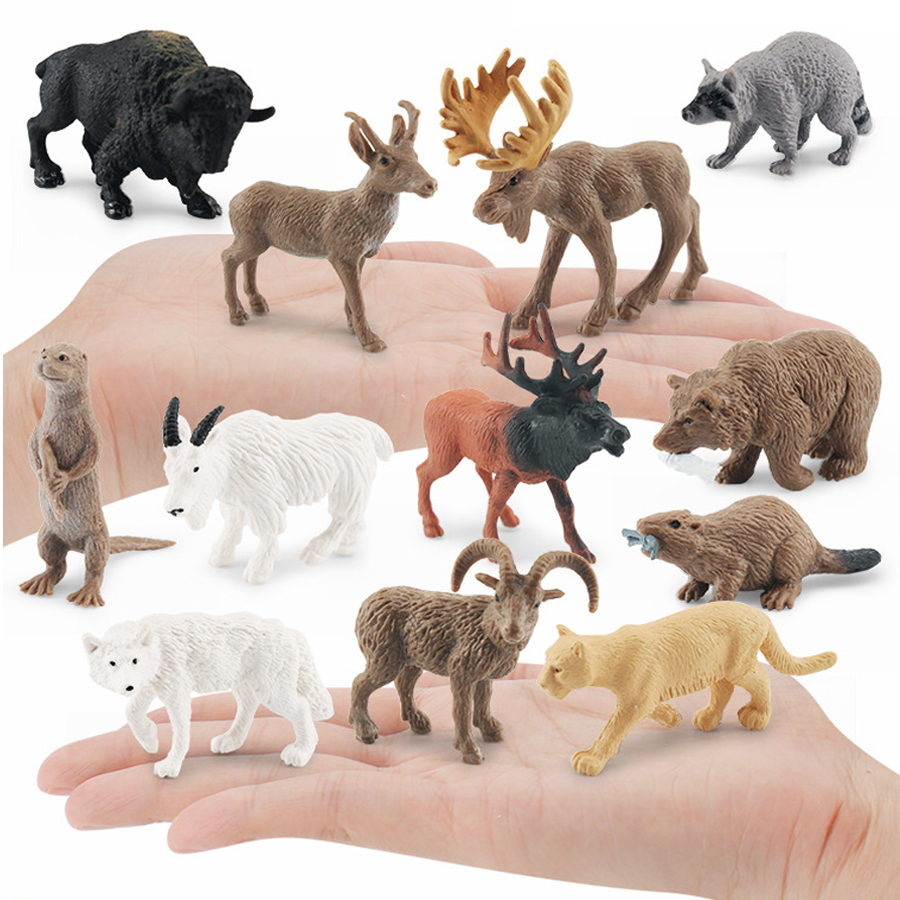 Realistic North American Anima - مراجعة Kids Toys Under 1 Year وسعره