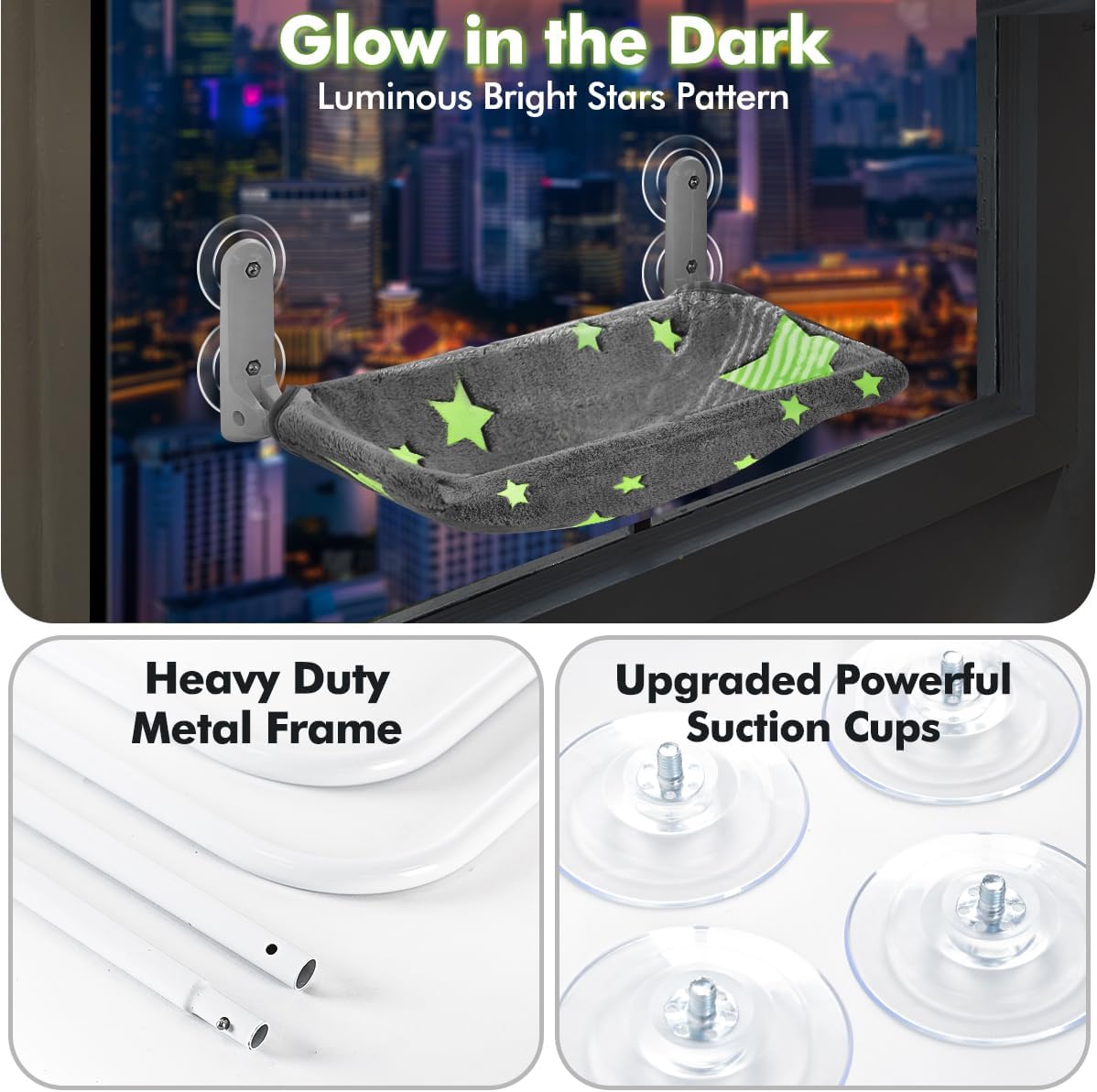 Cat Window Perch, Glow in The  - مراجعة Glow In Dark Stars وسعره