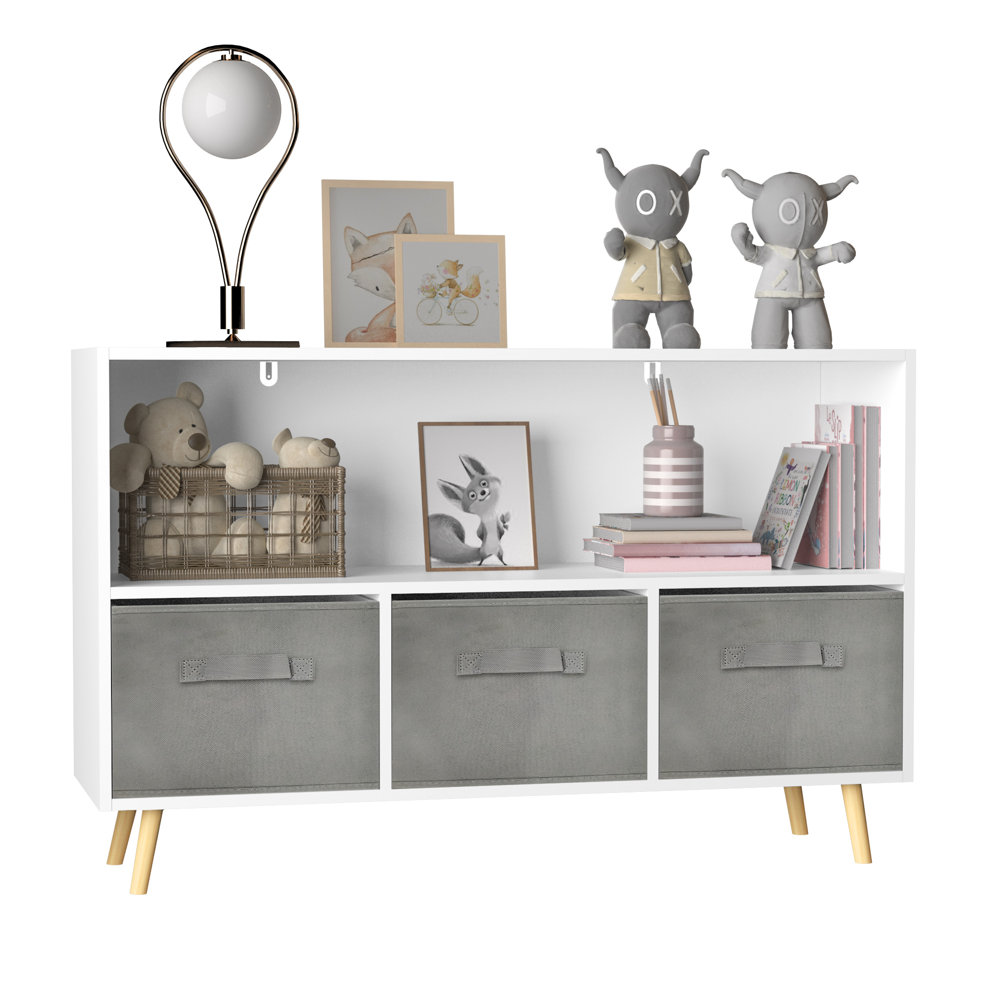 Kids bookcase with Collapsible - مراجعة Kids Toys Drawers وسعره