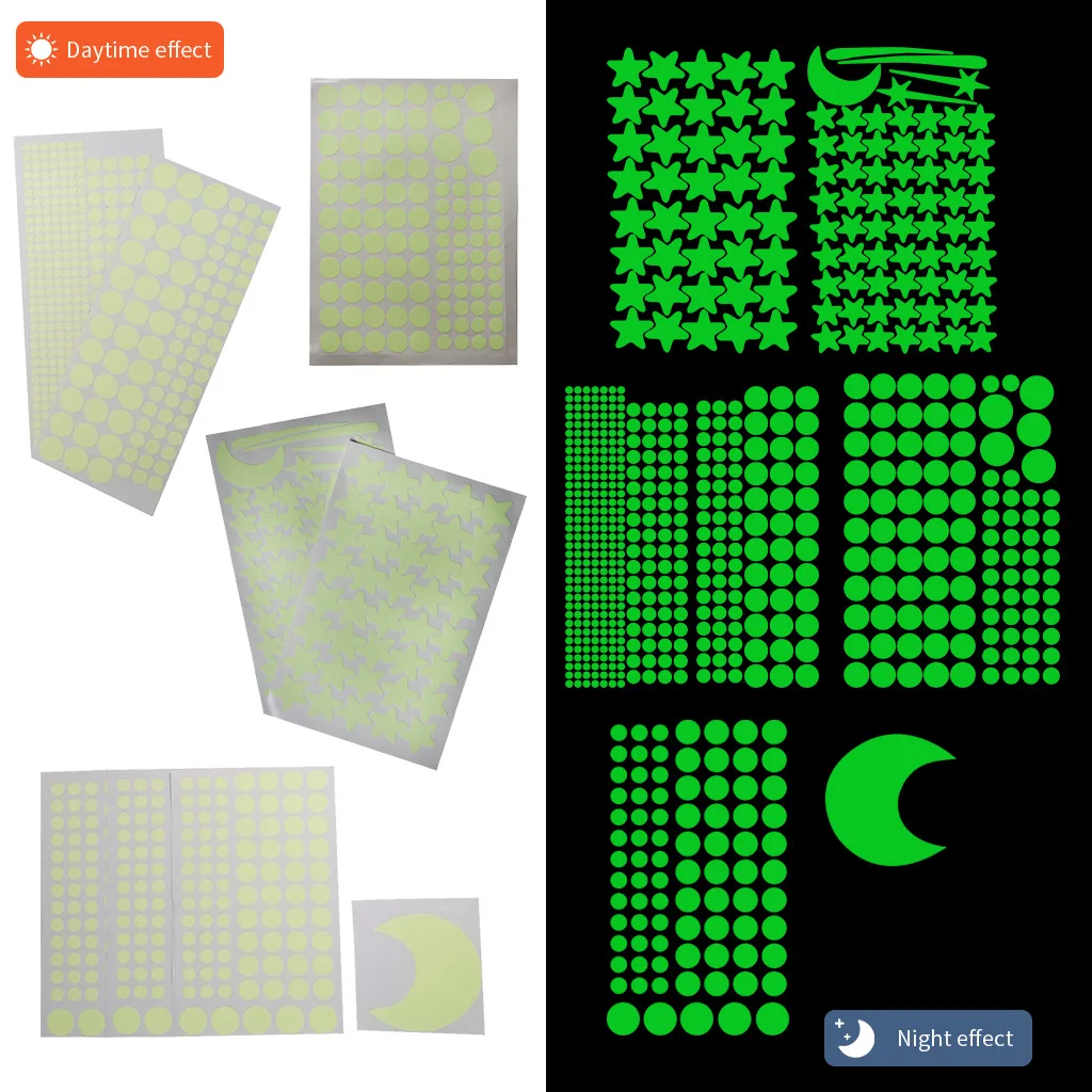 Luminous Moon Stars Wall Stick - مراجعة Glow In Dark Stars وسعره