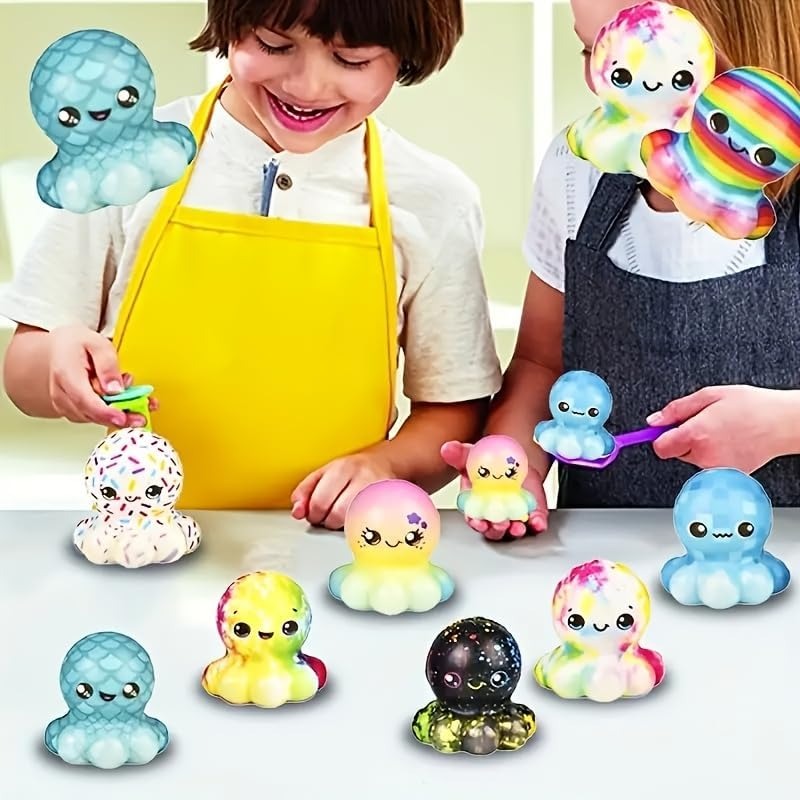 6/12PCS Octopus Slow Squishy T - مراجعة Kids Toys Basket وسعره