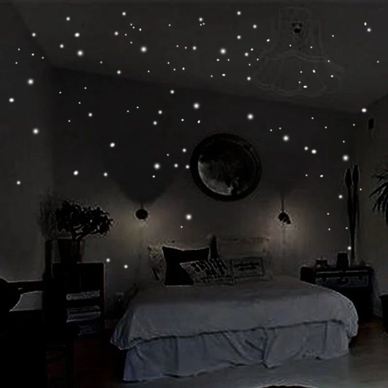 407pcs Luminous Wall Stickers  - مراجعة Glow In Dark Stars وسعره