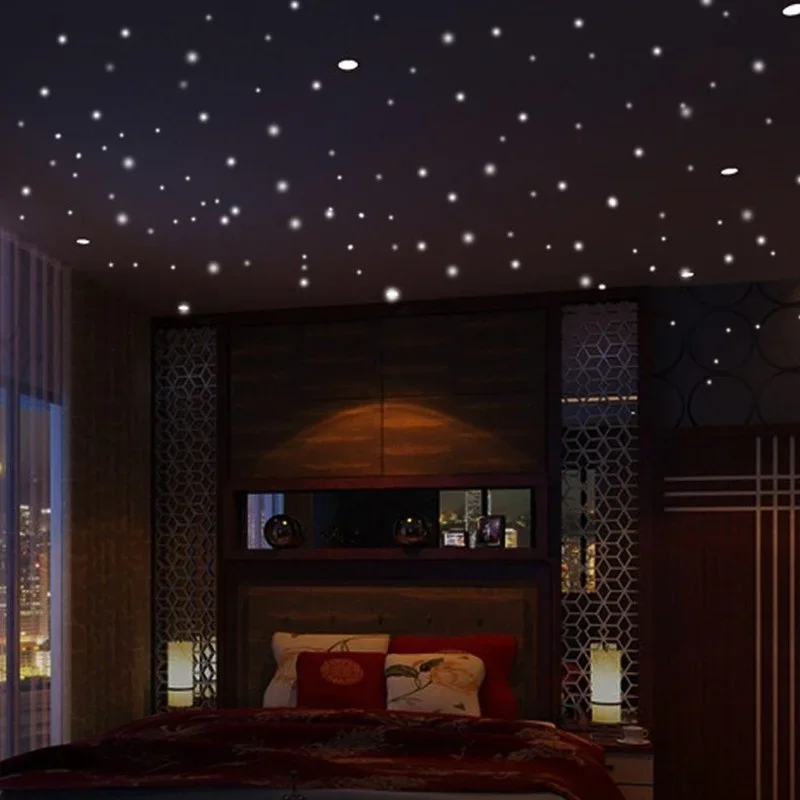 407pcs Luminous Wall Stickers  - مراجعة Glow In Dark Stars وسعره