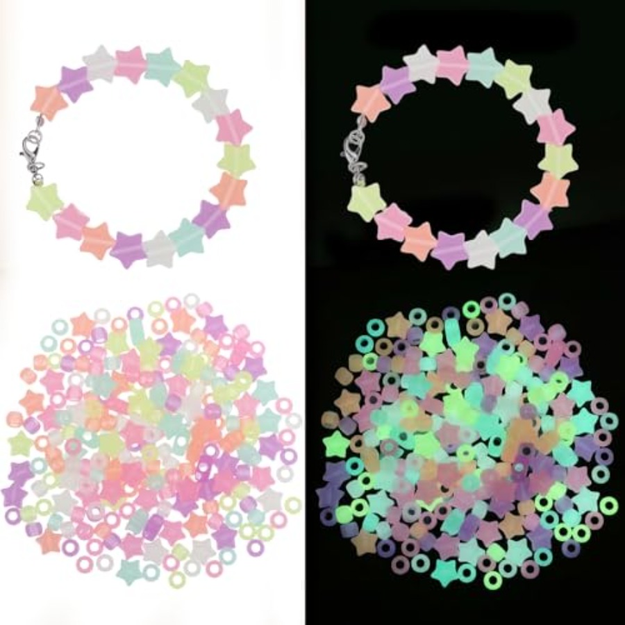220 Pcs Glow in The Dark Beads - مراجعة Glow In Dark Stars وسعره